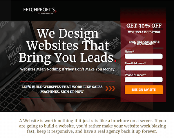 Landing Page