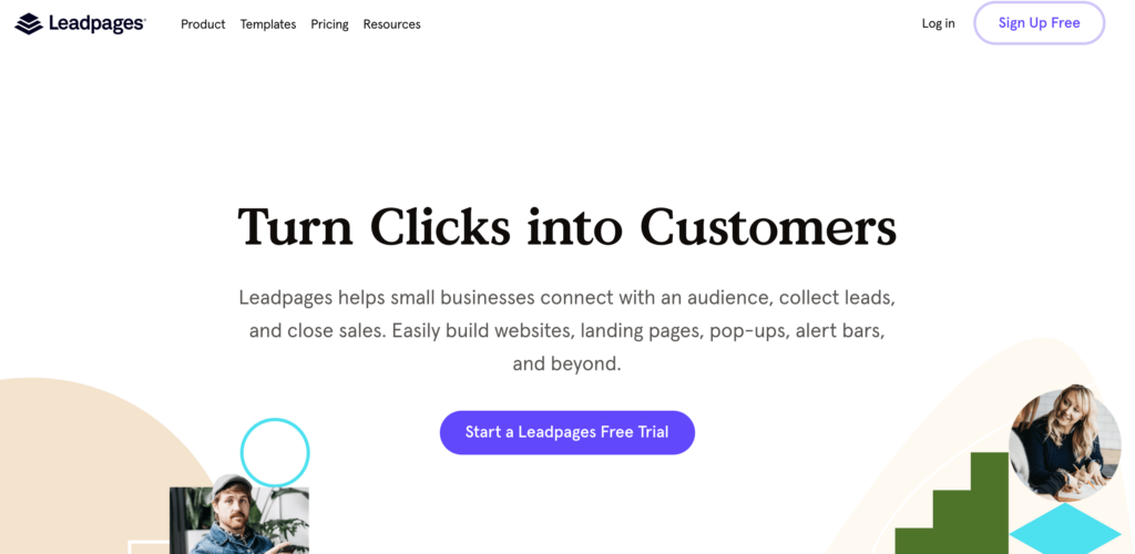 Leadpages landing page builder