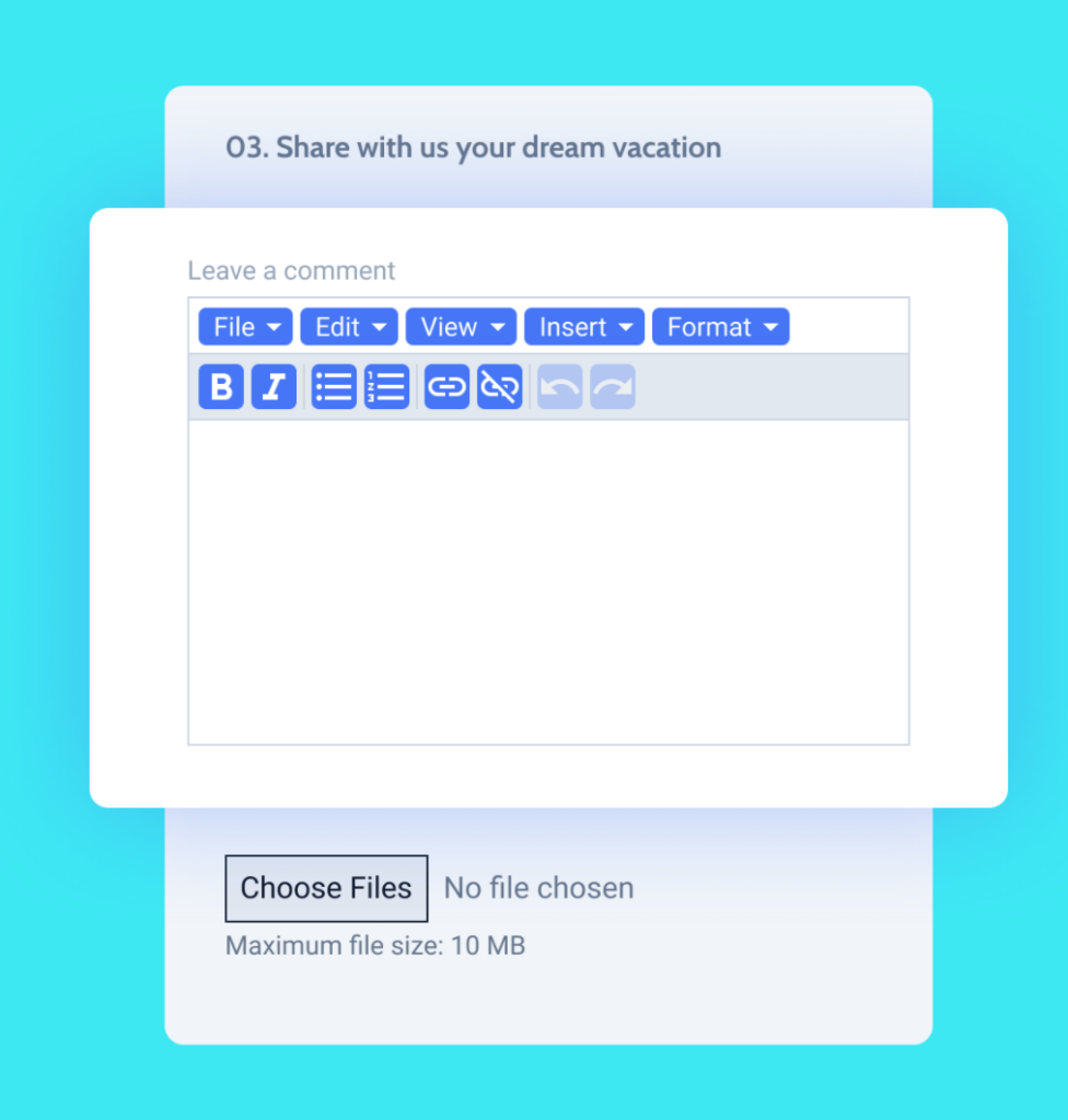 JetBuilderForms Media Inputs for forms