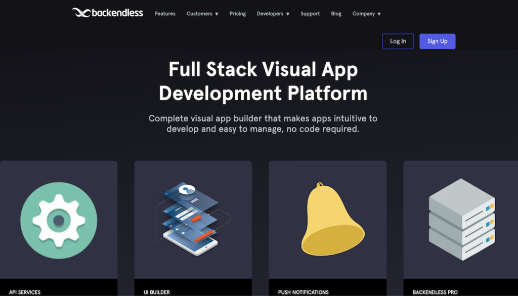 Backendless nocode app 