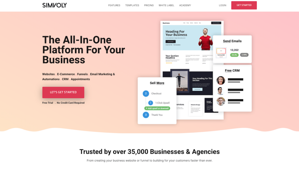 Simvoly nocode website builder