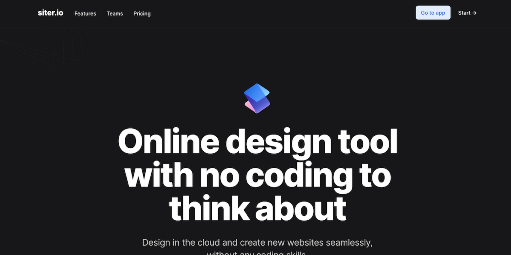 Siter nocode website builder