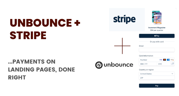 Unbounce and Stripe