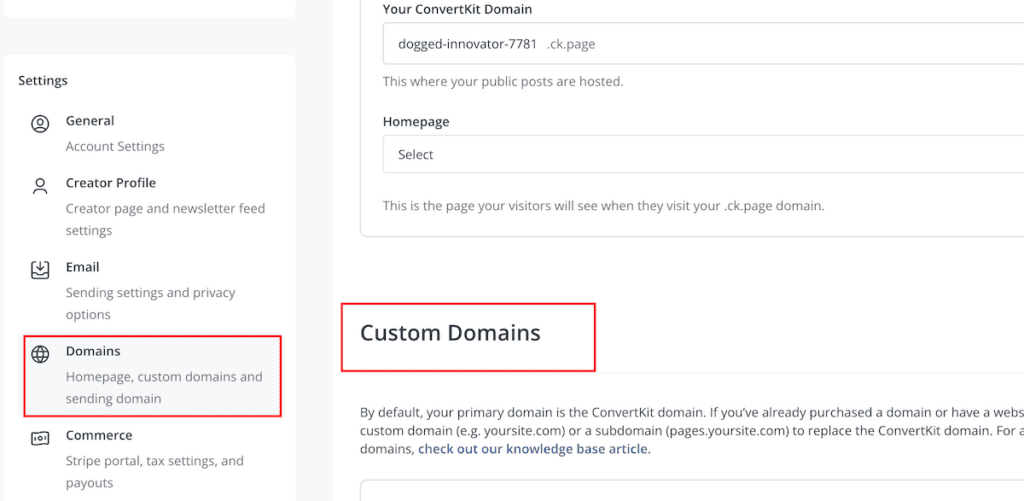 How to Add Custom Domains In ConvertKit