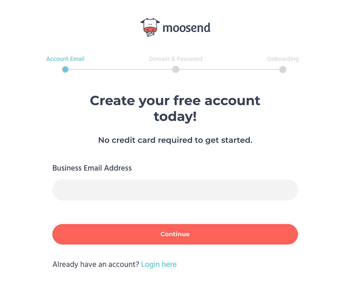 Moosend Register