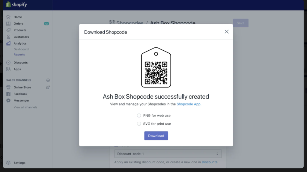 Shopcodes by Shopify