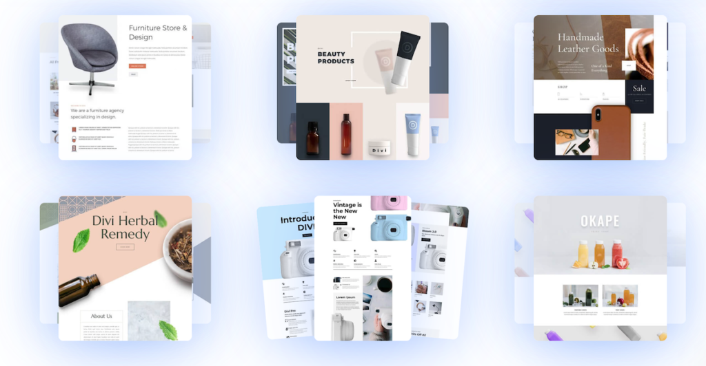 Divi eCommerce Layouts