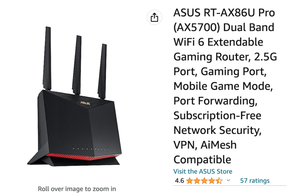 ASUS AX5700 router