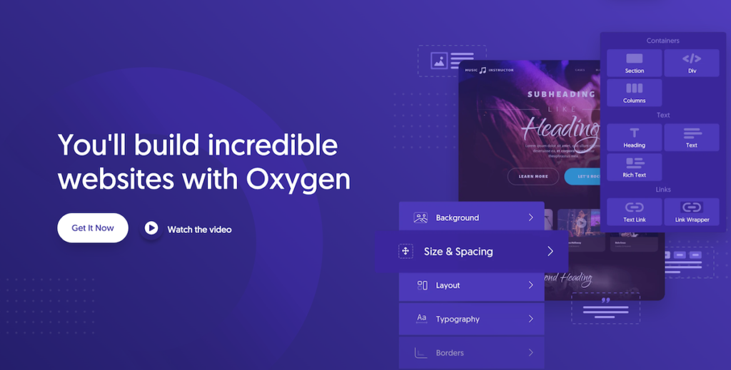 Oxygen WordPress website builder