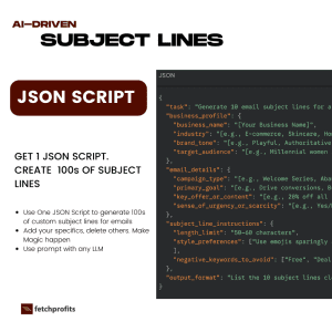 JSON Prompt for Email Marketing Subject Lines