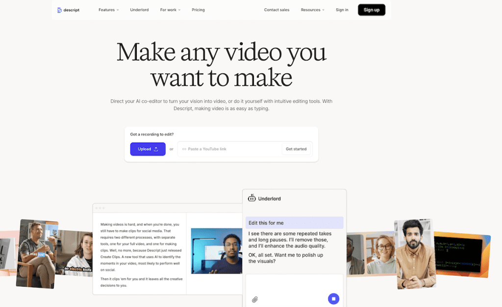 descript best low budget marketing tools 